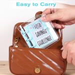 Grevosea Money Saving Binder, Save $150 Money Savings Challenges Book with Envelopes Mini Portable Budget Binder for Cash Saving Home Office Class Prize Gift - Image 7