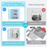 Grevosea Money Saving Binder, Save $150 Money Savings Challenges Book with Envelopes Mini Portable Budget Binder for Cash Saving Home Office Class Prize Gift - Image 8