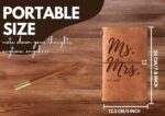 InnoBeta Bridal Gifts for Bride Women Wife Bride-to-be, Bridal Wedding Planning Journal and Pen Vegan Leather Refillable Notebook, Sketchbook, Travel Diary, 7.8x5 Inches, Ms to Mrs - Image 4