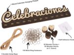 Wooden Birthday Calendars With Hanging Dates Diy Birthday Tracker Plaque Wall Hanging, Farmhouse Decor- Gift For Grandparents- Dates To Remember Calendar,Celebraciones-1NB - Image 4