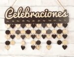Wooden Birthday Calendars With Hanging Dates Diy Birthday Tracker Plaque Wall Hanging, Farmhouse Decor- Gift For Grandparents- Dates To Remember Calendar,Celebraciones-1NB - Image 7