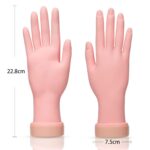 AORAEM Nail Trainning Hand Flexible Soft Practice Plastic Mannequin Hand Nails Tips Art Trainer Manicure Practice Hand Tool - Image 3