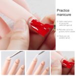 AORAEM Nail Trainning Hand Flexible Soft Practice Plastic Mannequin Hand Nails Tips Art Trainer Manicure Practice Hand Tool - Image 7