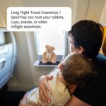 spAIRtray Travel Shelf - Airplane Travel Essentials Window Organizer, Air Travel Accessories for Long Flights, Portable Tray, Ideal Gifts for International Travelers, Airplane Window Tray - Image 7