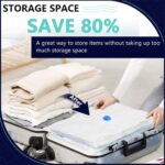 Vacuum Seal Bags for Clothing with Electric Pump, 15 Pack (3 Jumbo 3 Large 3 Medium 3 Small 3 Roll Up) Space Bags Vacuum Storage Bag for Travel, Luggage, Blankets, Bedding - Image 6