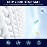 Vacuum Seal Bags for Clothing with Electric Pump, 15 Pack (3 Jumbo 3 Large 3 Medium 3 Small 3 Roll Up) Space Bags Vacuum Storage Bag for Travel, Luggage, Blankets, Bedding - Image 9