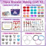 Charm Bracelet/Jewelry Making Kits for Kids Girls,Unicorn Birthday Gifts,Arts Crafts Toys for 5 6 7 8 9 12 Years Old Girls - Image 5
