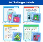 STEM Toys Pixel Art Kit for Kids - Arts and Crafts for Boys & Girls - Educational Science Kits & STEM Activities for Kids Ages 5-8-12 Gifts for 5, 6, 7, 8, 9, 10 Year Old - Brain Teasers Toy (Medium) - Image 4