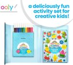 Ooly Yummy Yummy Coloring Kit Includes 10 Lightly Scented Markers, Over 100 Scented Stickers, and 30 Pages of Hidden Pattern Coloring Book, Perfect Airplane Travel Set and Creative Play - Image 5