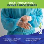CARE PLUS Pro Vinyl Medical Examination Gloves, Size S, M, L, XL - 100 200 Count | Latex & Powder Free, Rubber, Non Sterile - Image 4