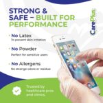 CARE PLUS Pro Vinyl Medical Examination Gloves, Size S, M, L, XL - 100 200 Count | Latex & Powder Free, Rubber, Non Sterile - Image 8