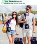 JefDiee Inflatable Foot Rest Pillow, Kids Airplane Bed, Adjustable 3 Layers Height Leg Rest Pillow, Airplane Travel Essentials Great for Office, Home, Trains, Cars - Image 8