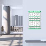 10 Pack - Exercise Workout Poster Set - Dumbbell, Suspension, Kettlebell, Resistance Bands, Stretching, Bodyweight, Barbell, Yoga Poses, Exercise Ball, Muscular System Chart (LAMINATED,18" x 24") - Image 4