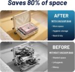 Travel Vacuum Bags for Luggage with Portable Electric Pump,Vacuum Seal Bags for Clothing,Packing Cubes Compression,Cruise Ship and Travel Essentials(Combo 9 Pack) - Image 6