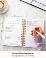 Lamare Meeting Notebook for Work Organization – Perfect Work Notebook for Note Taking & Meeting Planner for Productivity - Image 3
