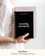 Lamare Meeting Notebook for Work Organization – Perfect Work Notebook for Note Taking & Meeting Planner for Productivity - Image 4