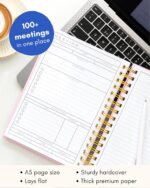 Lamare Meeting Notebook for Work Organization – Perfect Work Notebook for Note Taking & Meeting Planner for Productivity - Image 7