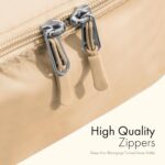 8 Set Packing Cubes For Travel, Not-Made In China, Luggage and Suitcase Organizer Bags, Lightweight and Waterproof Nylon, Beige - Image 7