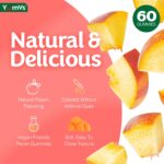 YumVs Ginger Gummies – 500 mg Ginger Root Extract – Peach Flavor, 60 Count – Natural Nausea Relief, Digestion & Immune Support – Ginger Supplement for Women & Men – Vegan, Non-GMO, Gelatin-Free - Image 6