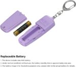 Visomen Personal Safety Alarm Keychain,Loud Siren with Flashing Lights, Portable Emergency Device, 3-Pack, Purple Blue White,Gifts for Women,Children,Presents for Elders - Image 8