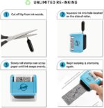 Miseyo Wide Roller Stamp Identity Theft Stamp 1.5 Inch Perfect for Privacy Protection,Anti-Theft Security Confidential Easy for Guard Personal Information Blockout - 3Pack Set - Image 5