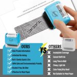 Miseyo Wide Roller Stamp Identity Theft Stamp 1.5 Inch Perfect for Privacy Protection,Anti-Theft Security Confidential Easy for Guard Personal Information Blockout - 3Pack Set - Image 8