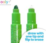 Ooly Make No Mistake Glittery Erasable Markers, 12 Stress and Mess Free Sparkle Markers You Can Erase, Colorful Supplies for Any Arts & Crafts - Image 4