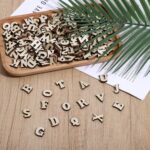 208 Pcs Small Wooden Letters, 0.6 Inch Wooden Letters for Crafts, Woodens Alphabet Letter for DIY Painting Arts Home Decorations Kids Spelling - Image 4