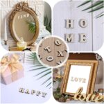 208 Pcs Small Wooden Letters, 0.6 Inch Wooden Letters for Crafts, Woodens Alphabet Letter for DIY Painting Arts Home Decorations Kids Spelling - Image 8