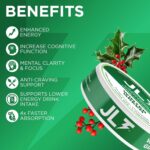 JLT 75 mg Caffeine Nootropic Pouches | Nootropic Energy Pouches with Caffeine, Lion's Mane, Alpha GPC, L-Tyrosine & L-Theanine | No Sugar or Artificial Sweeteners | 15 Pouches Per Can - 5 Pack - Image 3