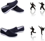 Chinese Traditional Old Beijing Shoes Kung Fu Tai Chi Shoes Rubber Sole Unisex Black - Image 5