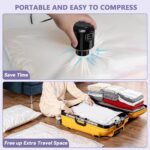 12 Pack Vacuum Storage Bags, Space Saver Bags, for Comforters and Blankets, Plush Toy, Vacuum Seal Bags for Clothing (3 Jumbo/3 Large/3 Medium/3 Small) Vacuum Bags with Pump Electric - Image 8