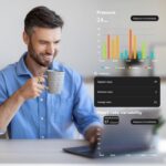 Smart Fitness Ring for Women Men - Activity & Health Tracker Ring with Heart Rate/Pressure/Sleep/Steps/Blood Oxygen Monitoring, 10ATM Waterproof for iPhone and Android, No Subscription Fee (9#) - Image 5