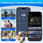 Smart Fitness Ring for Women Men - Activity & Health Tracker Ring with Heart Rate/Pressure/Sleep/Steps/Blood Oxygen Monitoring, 10ATM Waterproof for iPhone and Android, No Subscription Fee (9#) - Image 6