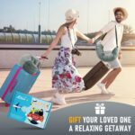 Travel Neck Pillow Stuffable with Clothes, Stuffable Neck Pillow for Travel, Packable Fillable Storage Bag for Airplane Travel, Soft Velvet Neck Pillow Case Cover - Image 9