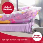 Lusso Gear Airplane Tray Cover - Pockets & Tablet Holder Toddler Travel Essentials - Washable Hygienic Mat Kids Travel Essentials - Activity Mat for Toddler Plane Activities - Mermaids Pattern - Image 4