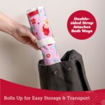 Lusso Gear Airplane Tray Cover - Pockets & Tablet Holder Toddler Travel Essentials - Washable Hygienic Mat Kids Travel Essentials - Activity Mat for Toddler Plane Activities - Mermaids Pattern - Image 6