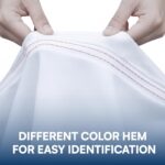 Linteum Textile Supply Bariatric Jersey Knit Fitted Sheets, 42"x84"x14" – 4 Pack – Soft Cotton Blend Hospital Bed Sheets for Nursing Homes, Assisted Living & Healthcare Use – White - Image 9