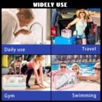 16-Piece Makeup Bags, Waterproof Toiletry Bag Carry Pouch Portable Cosmetic Bag PVCTravel Clear Pouches Carry-on Travel Essentials Transparent Storage Organizer Bag (Rose Pink-M) - Image 9