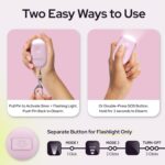 Weten Rechargeable Personal Alarm Keychain - 130dB Siren & LED Light - Stylish Personal Safety Alert for Women to Carry - Panic Button Alarm for Security - Rape Whistle for Self Defense (Pink) - Image 4