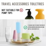 YUBIRD 10 PCS Silicone Bottle Sleeves for Travel Toiletries,Leak-Proof Covers,Cruise Essentials for Women and Men,Travel Must-Haves,Colorful Elastic Sleeves - Image 4