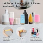 YUBIRD 10 PCS Silicone Bottle Sleeves for Travel Toiletries,Leak-Proof Covers,Cruise Essentials for Women and Men,Travel Must-Haves,Colorful Elastic Sleeves - Image 5