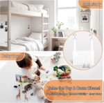 PVC Mesh Hanging Shower Caddy Organizer with 2pc Magnetic Hooks, Portable Adjustable Travel Bathroom Bag with Pockets for RV, Camping, Cruise, Dorm, Gym, White, 12“x5 x7（LxWxH） - Image 6