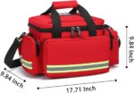 First Aid Bag Empty First Responder Bag,First Aid Kits Storage,Trauma Bag with Detachable Dividers, Medical Bag for Nurses,Ideal for EMT, EMS,Paramedics,Home Health Care(Bag Only) - Image 5