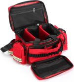 First Aid Bag Empty First Responder Bag,First Aid Kits Storage,Trauma Bag with Detachable Dividers, Medical Bag for Nurses,Ideal for EMT, EMS,Paramedics,Home Health Care(Bag Only) - Image 8