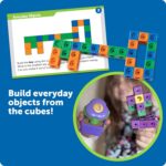 Learning Resources STEM Explorers MathLink Builders - 100 Pieces, Ages 5+ Kindergarten STEM Activities, Math Activity Set and Games for Kids, Mathlink Cubes Activity Set - Image 3