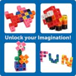 Learning Resources STEM Explorers MathLink Builders - 100 Pieces, Ages 5+ Kindergarten STEM Activities, Math Activity Set and Games for Kids, Mathlink Cubes Activity Set - Image 4