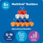 Learning Resources STEM Explorers MathLink Builders - 100 Pieces, Ages 5+ Kindergarten STEM Activities, Math Activity Set and Games for Kids, Mathlink Cubes Activity Set - Image 6
