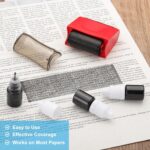 PATIKIL 12Pcs 5ml Ink Refills for Stamps, 2oz Replacement Refill Ink for Identity Theft Protection Stamp Confidential Roller Stamp Letter Stamp, Black - Image 5