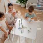 Comfy Cubs Stacking Rocks 36 Pieces, 36 Months+, Educational Toddler Stacking Blocks, Promotes Imagination, Balance & Fine Motor Skills - Wooden Rocks Sensory Toys Gift for Kid, Neutral Pack - Image 5